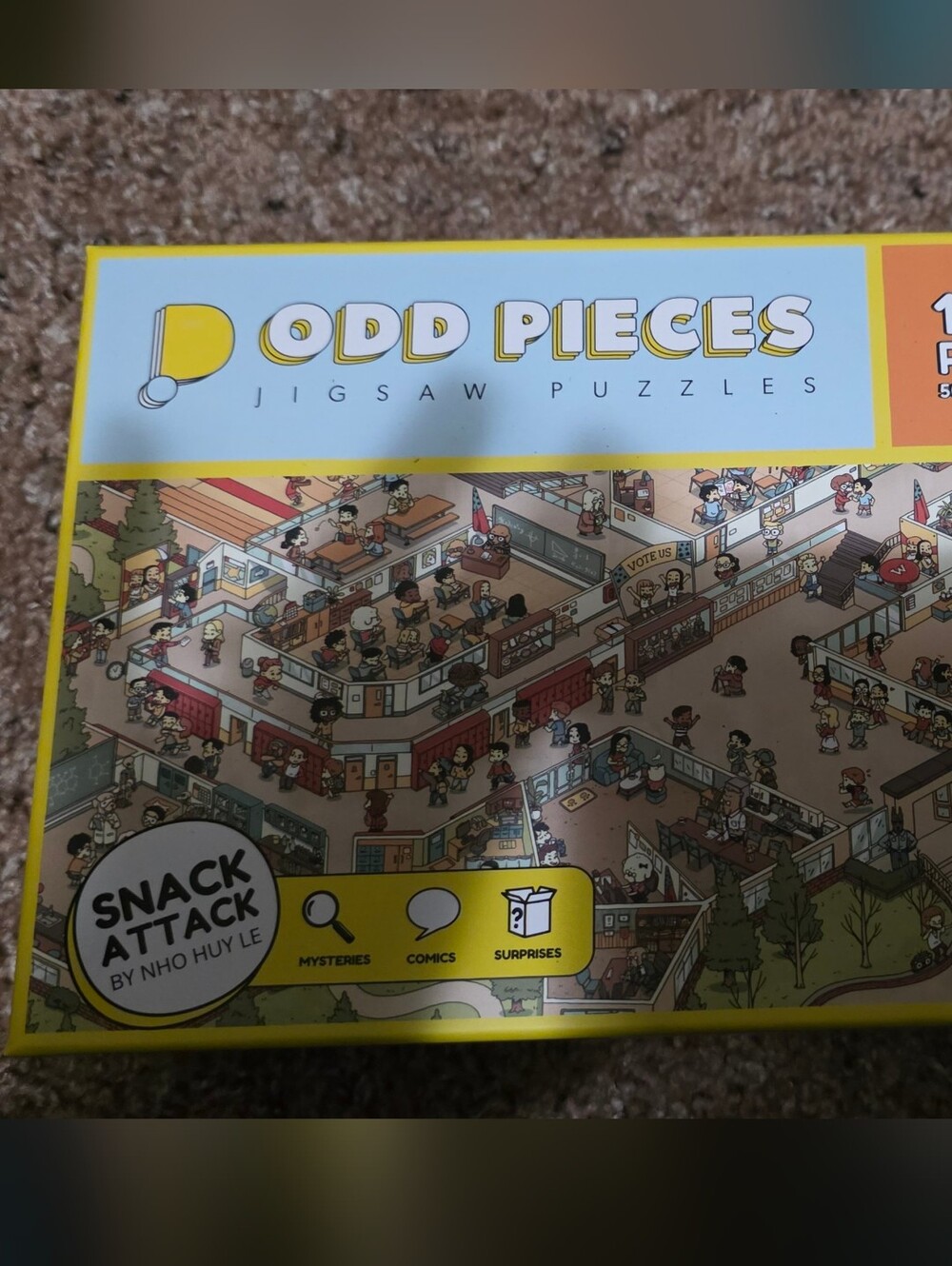 Odd Pieces 'Snack Attack' 1000-Piece Jigsaw Puzzle
